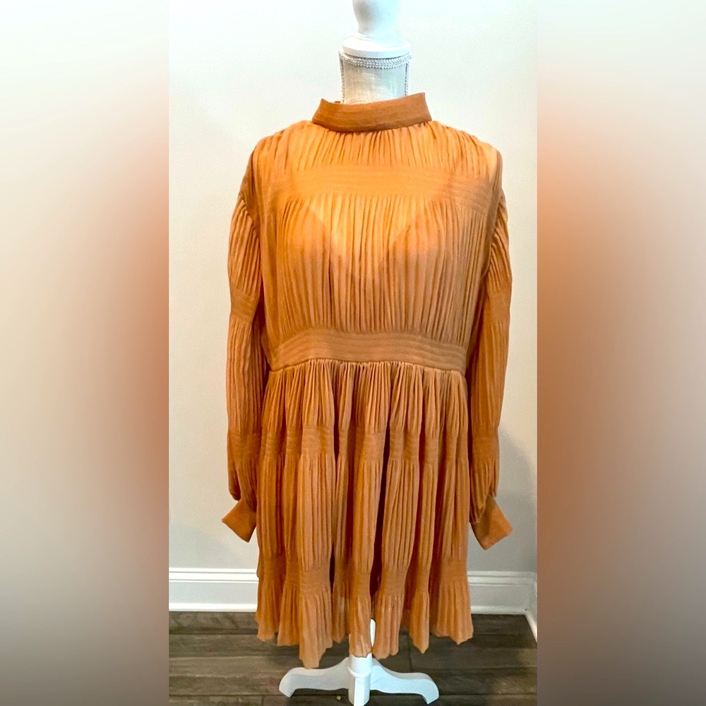 H&M Asymmetric Peach Dress